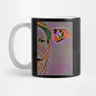 Girl with Butterfly Mug